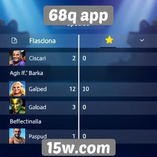 Comparativo entre jogos disponíveis no 68q app